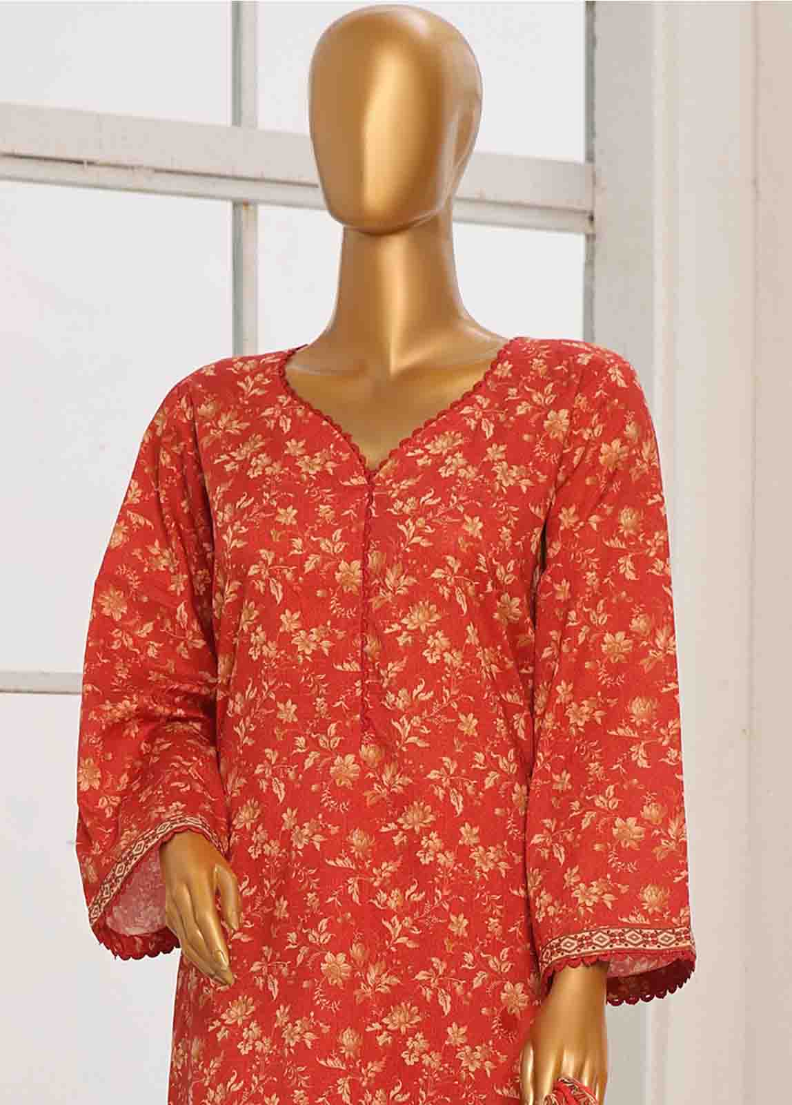 Bin Saeed Fabric - WC-019- 3 Piece Printed Suit