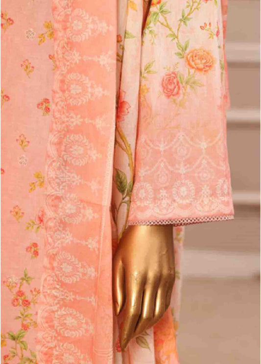 WC-22- 3 Piece Luxury Embroidered Stitched Suit