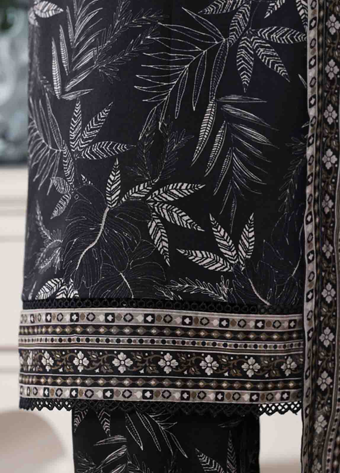 Bin Saeed Fabric - WC-02517- 3 Piece Printed Cotton Stitched Suit