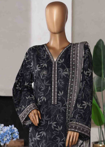 Bin Saeed Fabric - WC-02517- 3 Piece Printed Cotton Stitched Suit