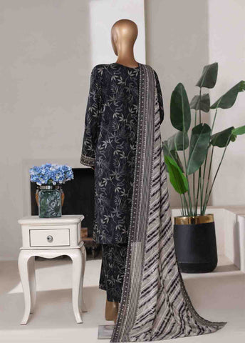 Bin Saeed Fabric - WC-02517- 3 Piece Printed Cotton Stitched Suit