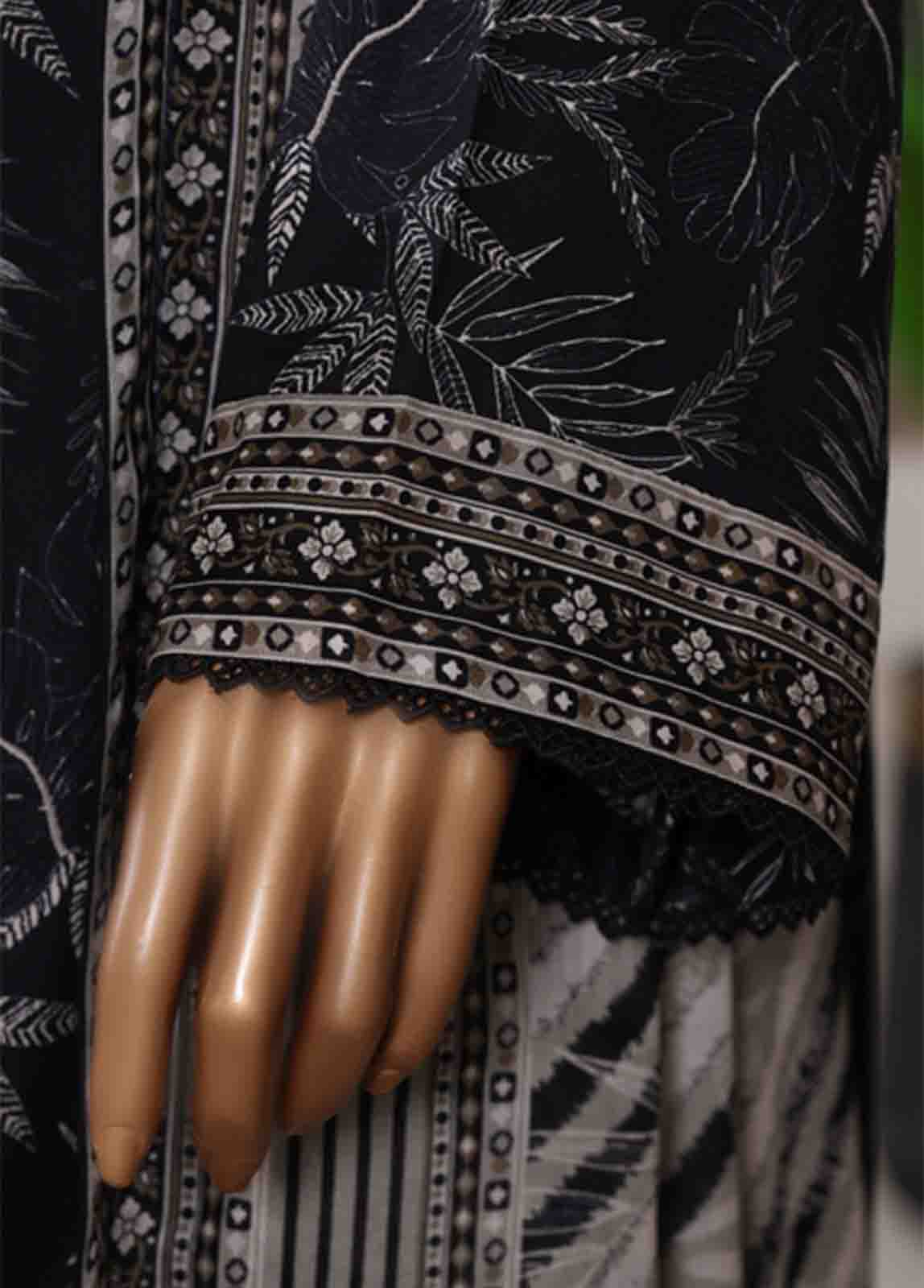 Bin Saeed Fabric - WC-02517- 3 Piece Printed Cotton Stitched Suit
