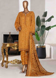 WC-02528- 3 Piece Printed Cotton Stitched Suit