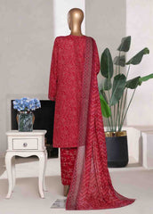 WC-02529- 3 Piece Printed Cotton Stitched Suit