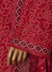 WC-02529- 3 Piece Printed Cotton Stitched Suit