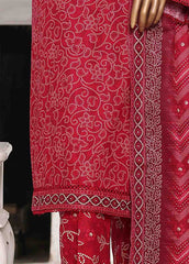 WC-02529- 3 Piece Printed Cotton Stitched Suit