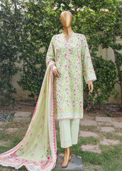 WC-026- 3 Piece Printed Cotton Suit