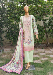 WC-027- 3 Piece Printed Cotton Suit