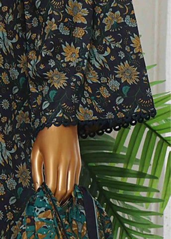 Bin Saeed Fabric - WC-041- 3 Piece Printed Cotton Suit