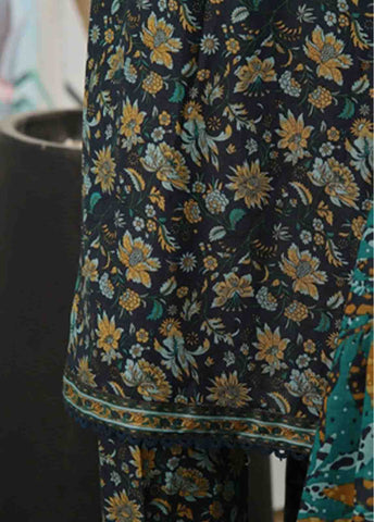 Bin Saeed Fabric - WC-041- 3 Piece Printed Cotton Suit