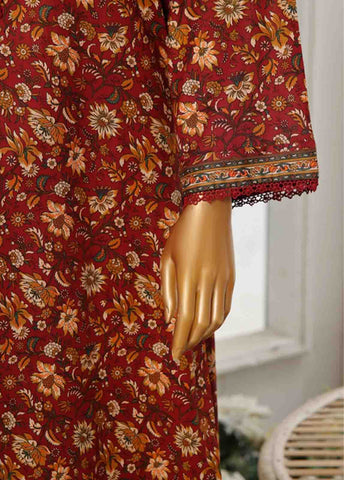 Bin Saeed Fabric - WC-042- 3 Piece Printed Cotton Suit