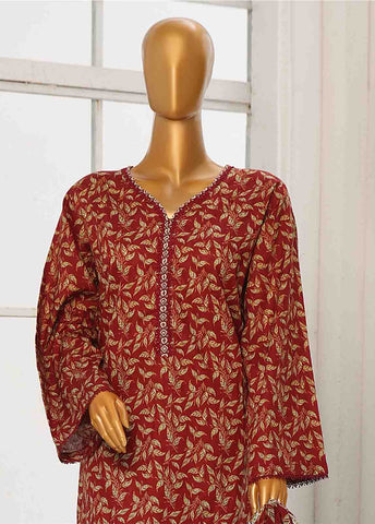 Bin Saeed Fabric - WC-045- 3 Piece Printed Cotton Suit