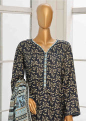 WC-046- 3 Piece Printed Cotton Suit