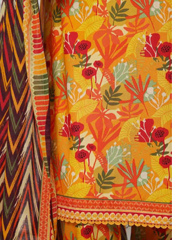 Bin Saeed Fabric - WC-047- 3 Piece Printed Suit