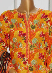 WC-047- 3 Piece Printed Cotton Suit