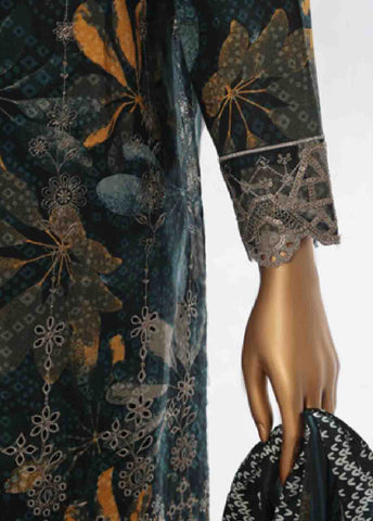 WC-11- 3 Piece Luxury Embroidered Stitched Suit