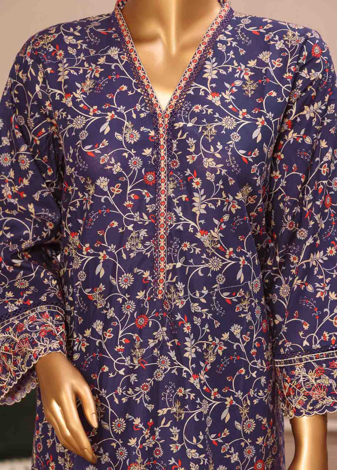 Bin Saeed Fabric - WC-17- 3 Piece Luxury Embroidered Stitched Suit