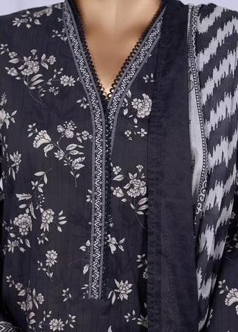 WC-2501- 3 Piece Printed Cotton Stitched Suit