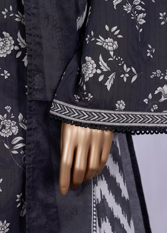 WC-2501- 3 Piece Printed Cotton Stitched Suit