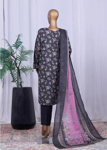 WC-2506- 3 Piece Printed Cotton Stitched Suit