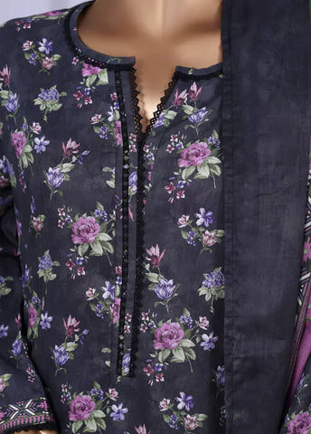 WC-2506- 3 Piece Printed Cotton Stitched Suit