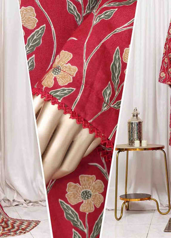 Bin Saeed Fabric - WC-2519- 3 Piece Printed Cotton Stitched Suit