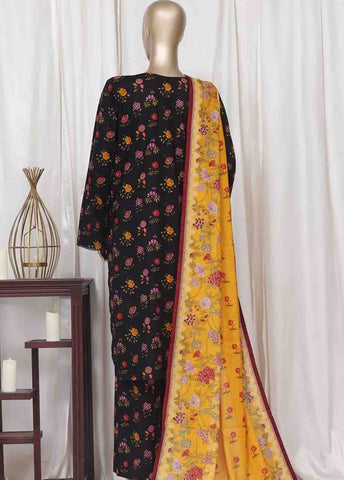 Bin Saeed Fabric - WC-2522- 3 Piece Printed Cotton Stitched Suit