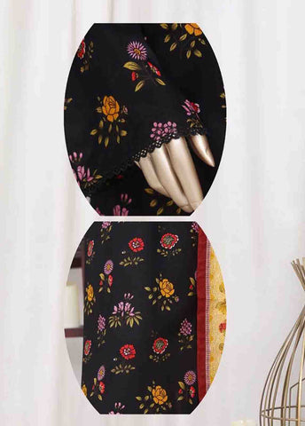 Bin Saeed Fabric - WC-2522- 3 Piece Printed Cotton Stitched Suit