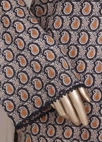 Bin Saeed Fabric - WC-2523- 3 Piece Printed Cotton Stitched Suit