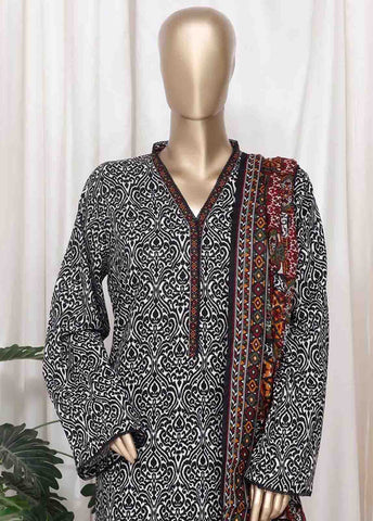 Bin Saeed Fabric - WC-2525- 3 Piece Printed Cotton Stitched Suit