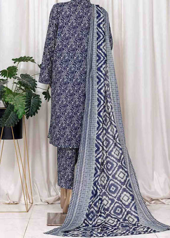 Bin Saeed Fabric - WC-2527- 3 Piece Printed Cotton Stitched Suit