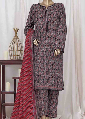 Bin Saeed Fabric - WC-2531- 3 Piece Printed Cotton Stitched Suit