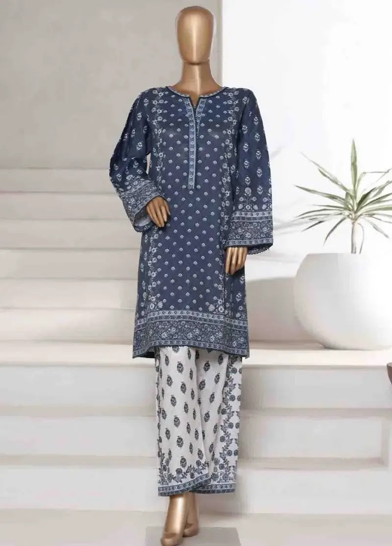 binsaeedfabrics.myshopify.com - WC-2546- 2 Piece Printed Cotton Stitched Co Ords
