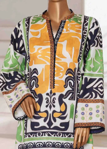 Bin Saeed Fabric - WC-2548- 2 Piece Printed Cotton Stitched Co Ords