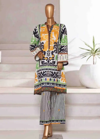 Bin Saeed Fabric - WC-2548- 2 Piece Printed Cotton Stitched Co Ords