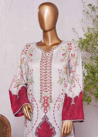 Bin Saeed Fabric - WC-2552- 2 Piece Printed Cotton Stitched Co Ords