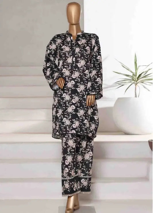 Bin Saeed Fabric - WC-2554- 2 Piece Printed Cotton Stitched Co Ords