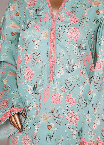 WC-2556-2- 2 Piece Printed Cotton Stitched Co Ords
