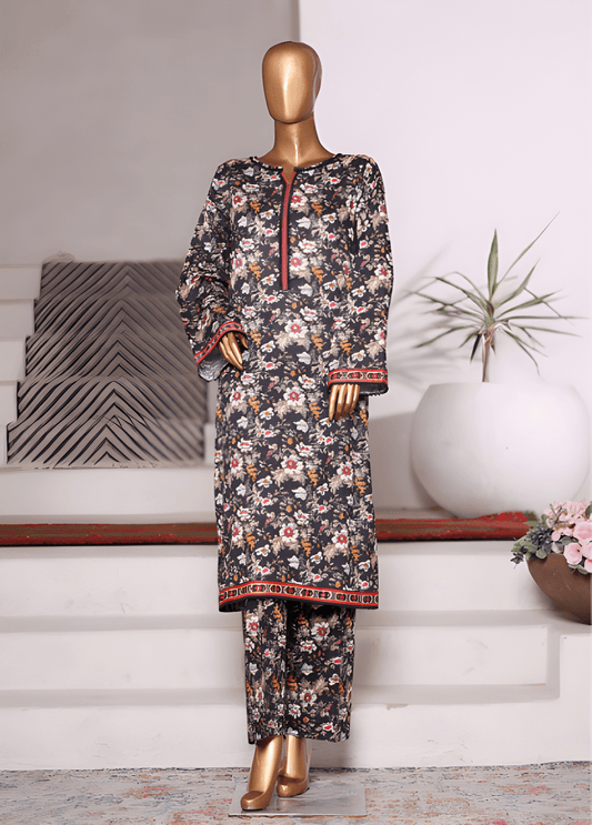 WC-2557-2- 2 Piece Printed Cotton Stitched Co Ords