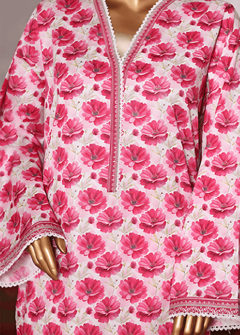 WC-2564-2- 2 Piece Printed Cotton Stitched Co Ords