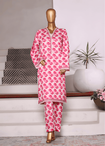 WC-2564-2- 2 Piece Printed Cotton Stitched Co Ords