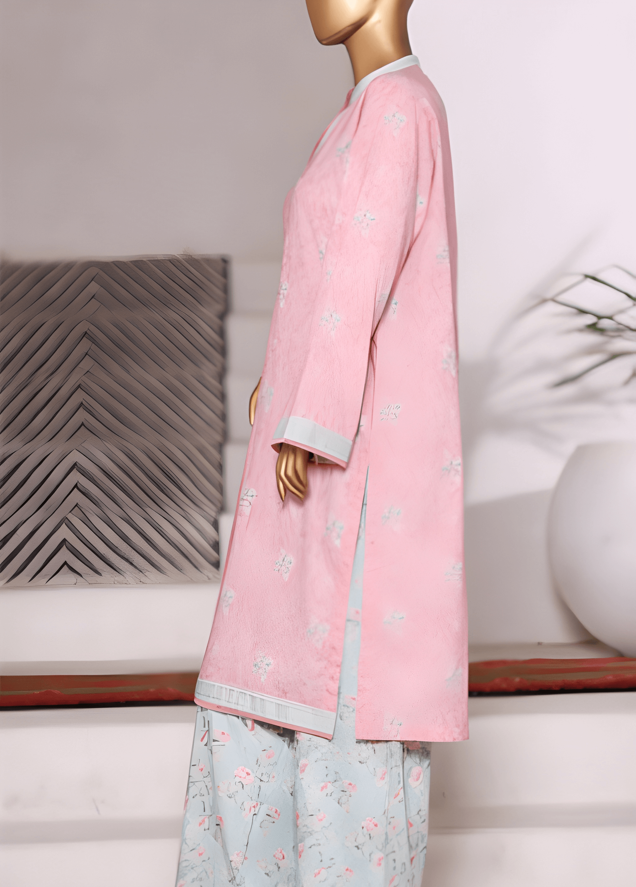 WC-2572-2- 2 Piece Printed Cotton Stitched Co Ords
