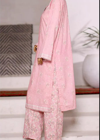 WC-2575-2- 2 Piece Printed Cotton Stitched Co Ords