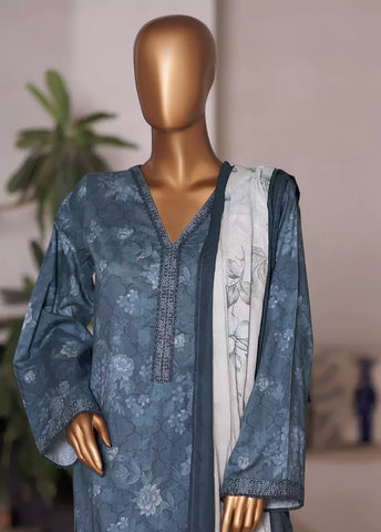 WC-2576- 3 Piece Printed Cotton Stitched Suit