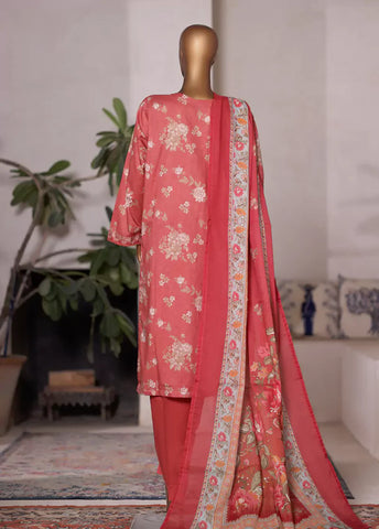 WC-2577- 3 Piece Printed Cotton Stitched Suit