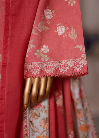 WC-2577- 3 Piece Printed Cotton Stitched Suit