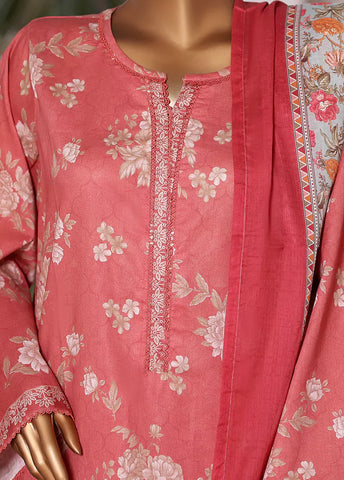 WC-2577- 3 Piece Printed Cotton Stitched Suit