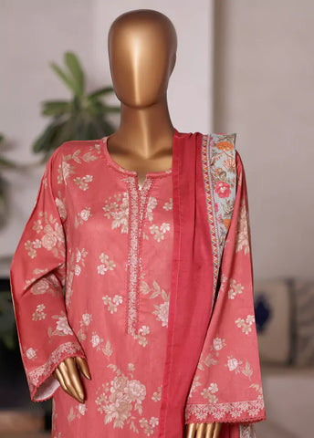 WC-2577- 3 Piece Printed Cotton Stitched Suit