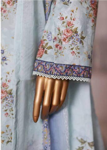 WC-2580- 3 Piece Printed Cotton Stitched Suit