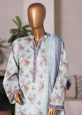 WC-2580- 3 Piece Printed Cotton Stitched Suit